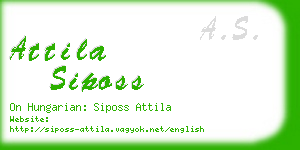 attila siposs business card